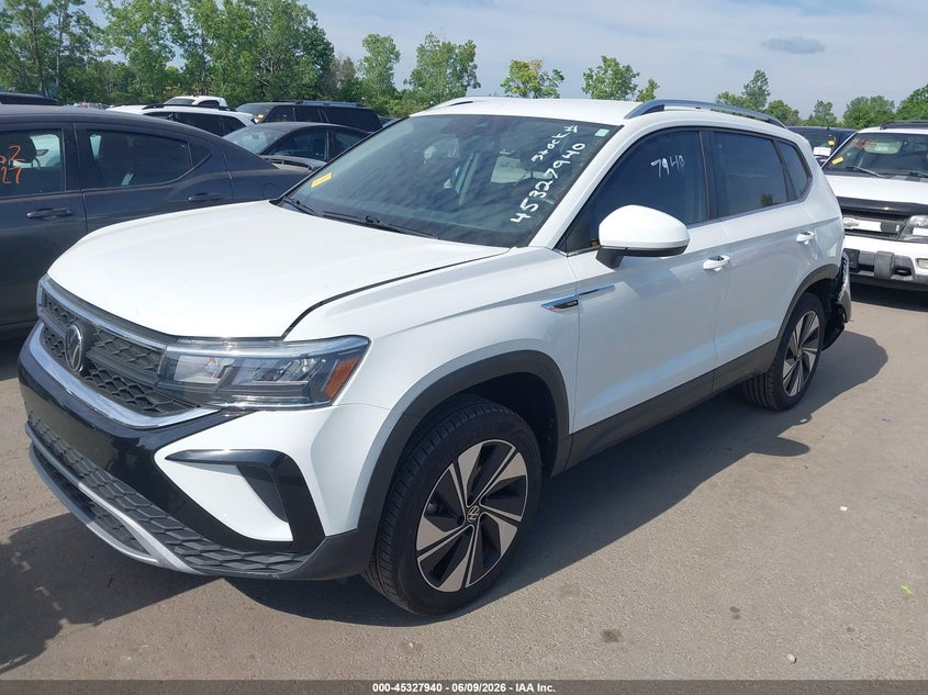 2023 Volkswagen Taos VIN 3VVUX7B2XPM352967 IAAI salvage auction — LEFT REAR, Wait Title, sold $9,700 on 2026-09-08 (photo 2)