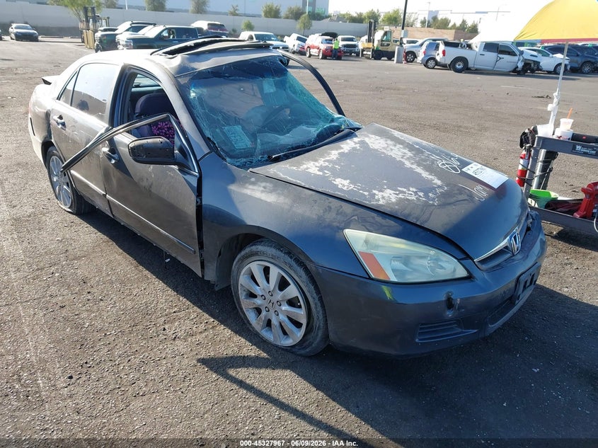 2007 Honda Accord VIN 1HGCM66377A020189 IAAI salvage auction — SIDE, Non-Repairable Certificate (California), sold $400 on 2026-07-10 (photo 1)