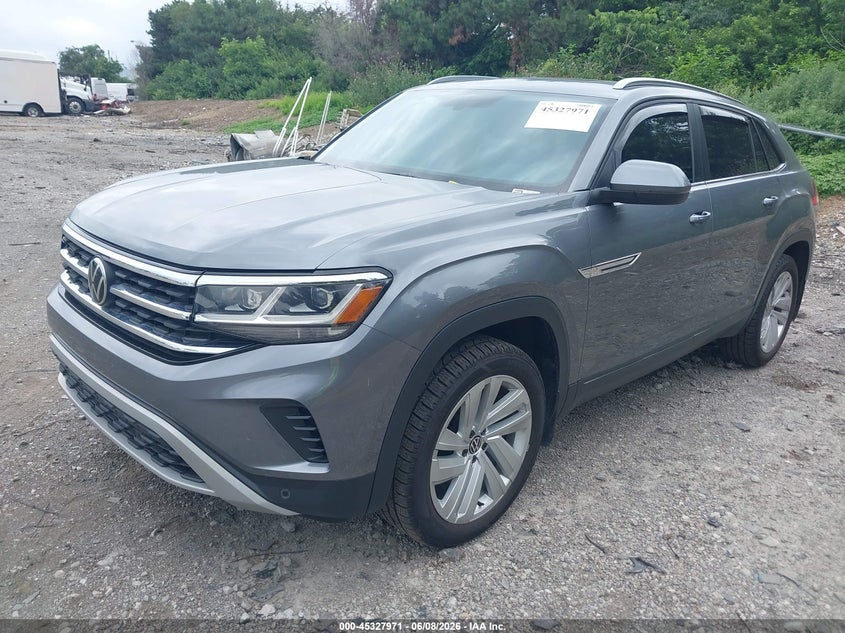 2022 Volkswagen Atlas cross sport VIN 1V2KE2CA1NC212100 IAAI salvage auction — RIGHT SIDE, Salvage Title, sold $8,900 on 2026-07-15 (photo 2)