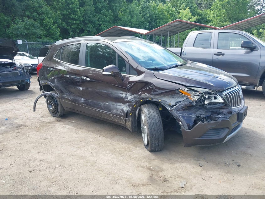 2016 Buick Encore VIN KL4CJASB6GB627180 IAAI salvage auction — LEFT & RIGHT, Salvage - Greater Than 75% (Maryland), sold $125 on 2026-07-28 (photo 1)