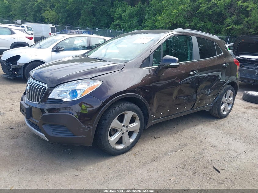 2016 Buick Encore VIN KL4CJASB6GB627180 IAAI salvage auction — LEFT & RIGHT, Salvage - Greater Than 75% (Maryland), sold $125 on 2026-07-28 (photo 2)