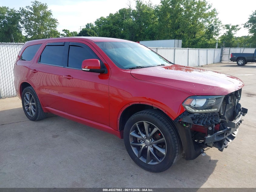 2018 Dodge Durango VIN 1C4RDJDG6JC354856 IAAI salvage auction — FRONT END, Salvage (Missouri), sold $3,250 on 2026-08-01 (photo 1)
