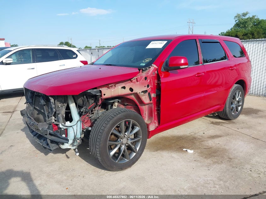 2018 Dodge Durango VIN 1C4RDJDG6JC354856 IAAI salvage auction — FRONT END, Salvage (Missouri), sold $3,250 on 2026-08-01 (photo 2)
