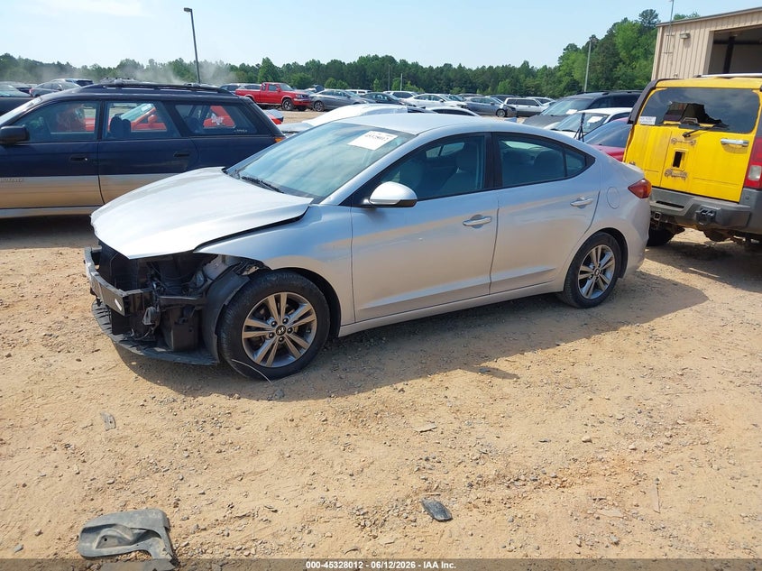 2017 Hyundai Elantra VIN KMHD84LF9HU386659 IAAI salvage auction — FRONT END, Salvage Title, sold $1,400 on 2026-07-27 (photo 2)