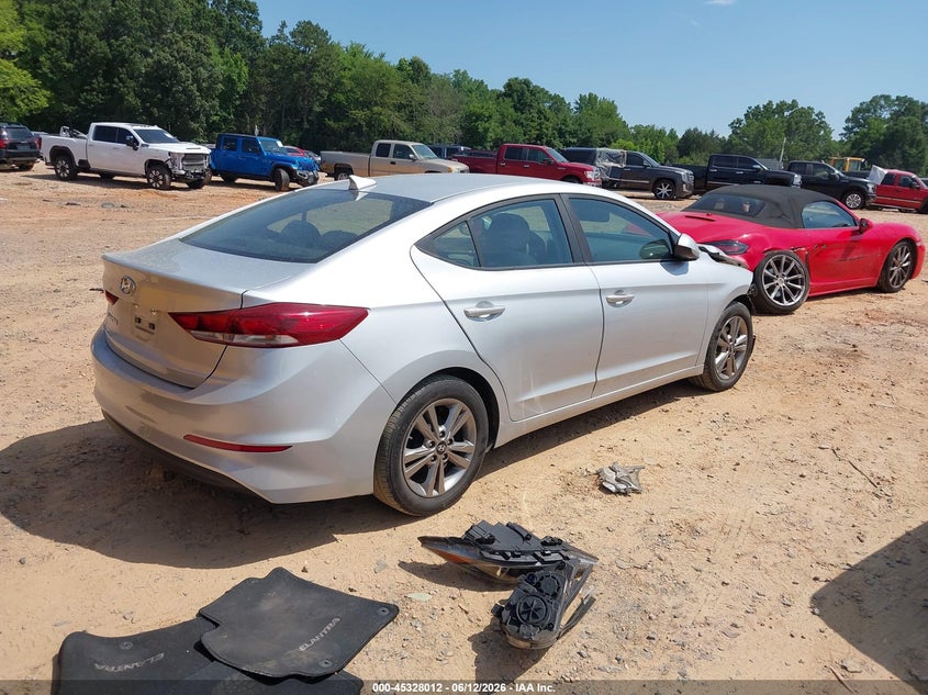 2017 Hyundai Elantra VIN KMHD84LF9HU386659 IAAI salvage auction — FRONT END, Salvage Title, sold $1,400 on 2026-07-27 (photo 4)