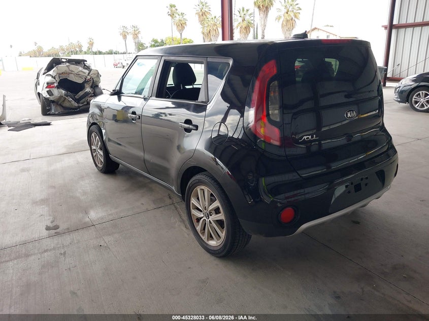 2018 Kia Soul VIN KNDJP3A50J7556734 IAAI salvage auction — LEFT SIDE, Salvage Title, sold $850 on 2026-07-21 (photo 3)