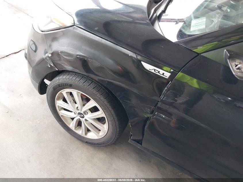 2018 Kia Soul VIN KNDJP3A50J7556734 IAAI salvage auction — LEFT SIDE, Salvage Title, sold $850 on 2026-07-21 (photo 6)