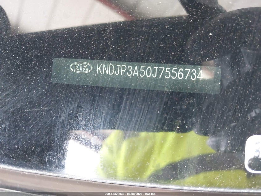2018 Kia Soul VIN KNDJP3A50J7556734 IAAI salvage auction — LEFT SIDE, Salvage Title, sold $850 on 2026-07-21 (photo 9)