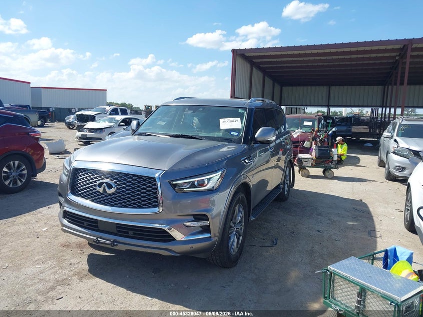 2019 Infiniti Qx80 VIN JN8AZ2NF9K9685251 IAAI salvage auction — REAR END, Salvage Title, sold $7,400 on 2026-09-08 (photo 2)