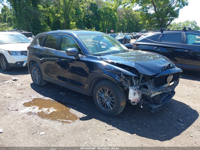 2021 Mazda Cx-5 VIN JM3KFBCM3M1366155 IAAI salvage auction — FRONT END, Mv-907A (New York), sold $5,400 on 2026-07-28 (photo 1)