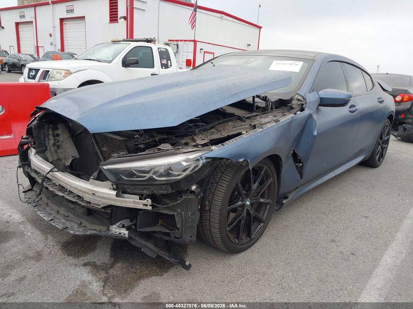 2020 BMW 8 Series VIN WBAGV2C08LCE77558 IAAI salvage auction — Front End, Salvage (California), sold $21,100 on 2026-08-15 (photo 2)