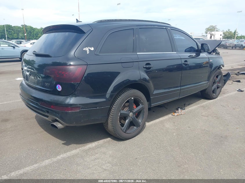 2015 Audi Q7 VIN WA1DGAFE4FD020608 IAAI salvage auction — FRONT & REAR, Salvage (New Jersey), sold $25 on 2026-07-27 (photo 4)