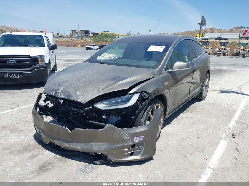 2016 Tesla Model x VIN 5YJXCBE29GF006712 IAAI salvage auction — FRONT END, Salvage Title, sold $4,450 on 2026-07-15 (photo 2)