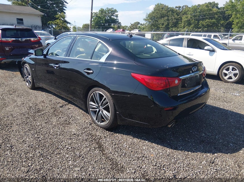 2015 Infiniti Q50 VIN JN1BV7AP2FM335974 IAAI salvage auction — FRONT END, Salvage (South Carolina), sold $700 on 2026-07-21 (photo 3)
