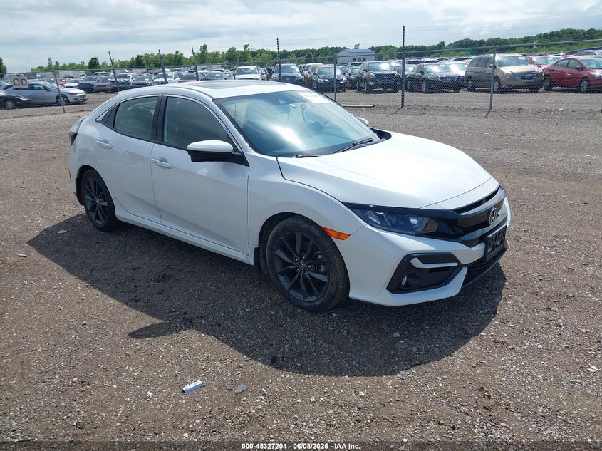 2021 Honda Civic VIN SHHFK7H64MU412465 IAAI salvage auction — LEFT SIDE, Salvage Title, sold $5,350 on 2026-07-29 (photo 1)