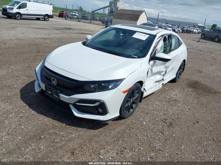 2021 Honda Civic VIN SHHFK7H64MU412465 IAAI salvage auction — LEFT SIDE, Salvage Title, sold $5,350 on 2026-07-29 (photo 2)