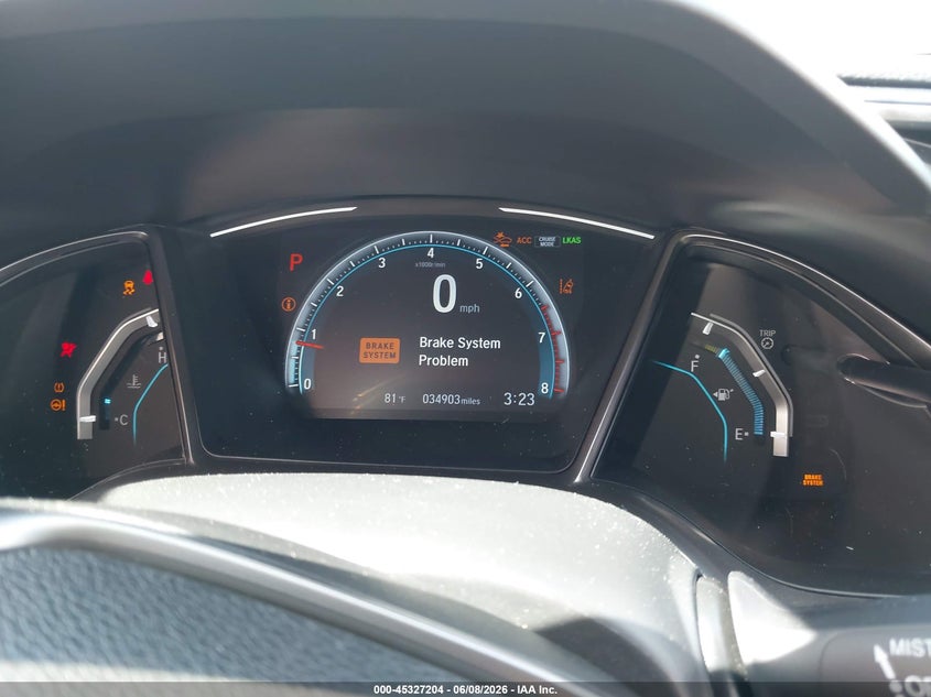 2021 Honda Civic VIN SHHFK7H64MU412465 IAAI salvage auction — LEFT SIDE, Salvage Title, sold $5,350 on 2026-07-29 (photo 7)