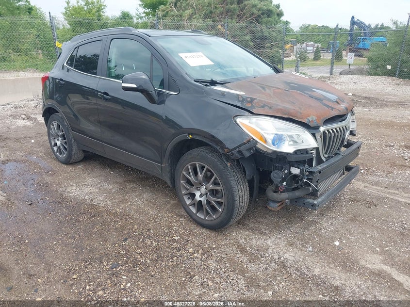 2016 Buick Encore VIN KL4CJ2SM0GB627988 IAAI salvage auction — FRONT END, Salvage Title, sold $875 on 2026-07-14 (photo 1)