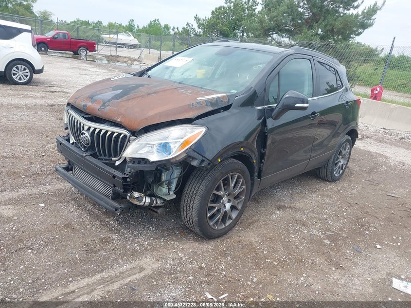 2016 Buick Encore VIN KL4CJ2SM0GB627988 IAAI salvage auction — FRONT END, Salvage Title, sold $875 on 2026-07-14 (photo 2)