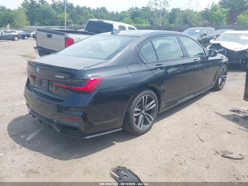 2021 BMW 7er VIN WBA7U2C06MCF11971 IAAI salvage auction — LEFT FRONT, Salvage (Massachusetts), sold $16,600 on 2026-08-07 (photo 4)