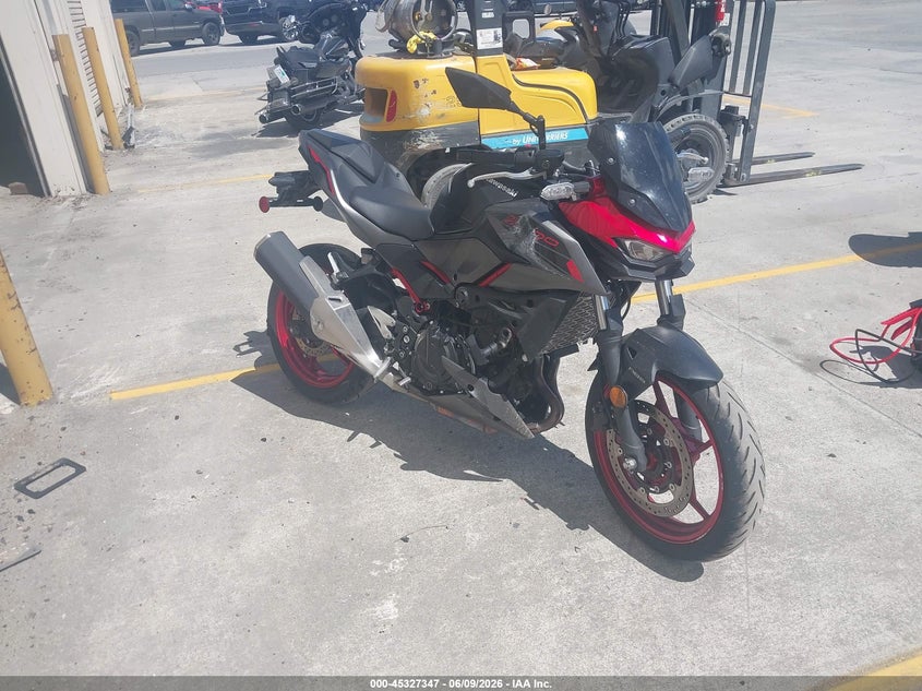 2024 Kawasaki Er VIN ML5ERGF16RDA11169 IAAI salvage auction — SIDE, Salvage Title, sold $1,150 on 2026-07-28 (photo 1)