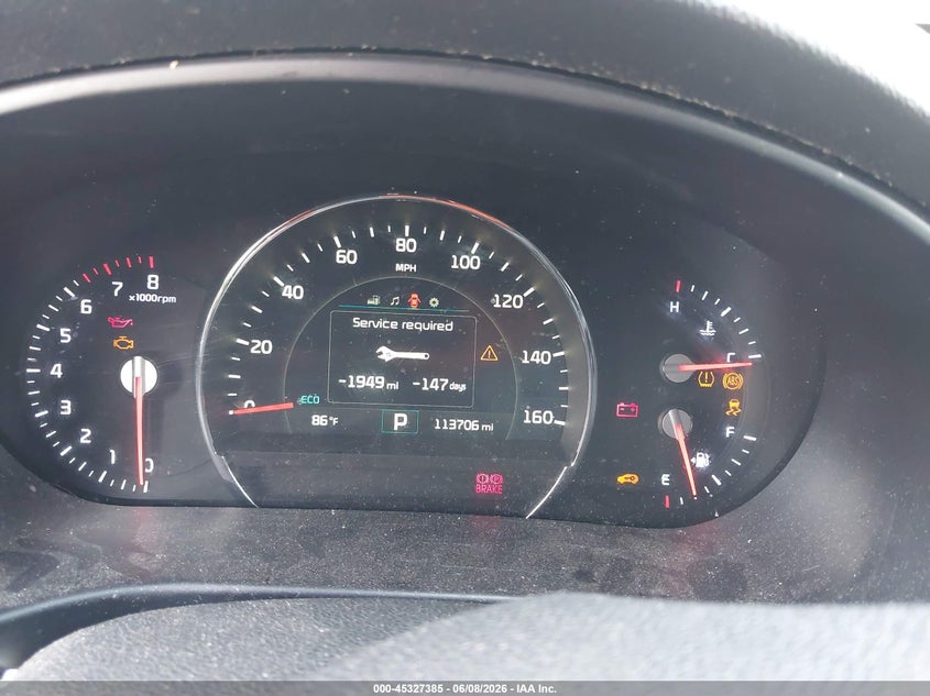 2018 Kia Sorento VIN 5XYPH4A53JG409257 IAAI salvage auction — FRONT END, Salvage Title, sold $1,850 on 2026-07-14 (photo 7)