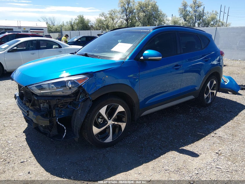 2018 Hyundai Tucson VIN KM8J3CA28JU777979 IAAI salvage auction — LEFT FRONT, Salvage Title, sold $3,200 on 2026-07-29 (photo 2)