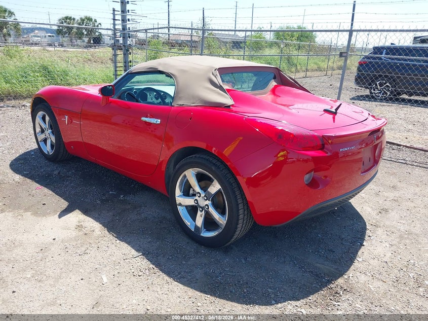 2007 Pontiac Solstice VIN 1G2MB35B07Y128942 IAAI salvage auction — REAR END, Original (Texas), sold $925 on 2026-09-05 (photo 3)