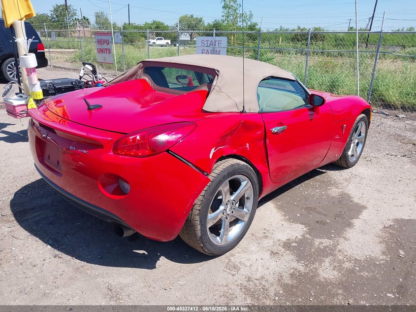 2007 Pontiac Solstice VIN 1G2MB35B07Y128942 IAAI salvage auction — REAR END, Original (Texas), sold $925 on 2026-09-05 (photo 6)