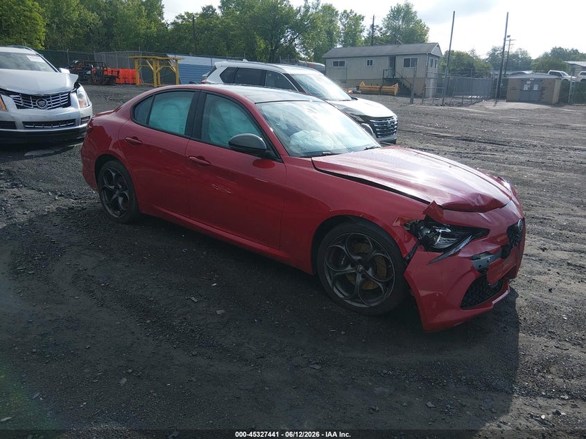 2020 Alfa romeo Giulia VIN ZARFANBN0L7625271 IAAI salvage auction — RIGHT FRONT, Salvage (Pennsylvania), sold $2,325 on 2026-07-21 (photo 1)