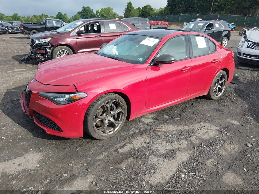 2020 Alfa romeo Giulia VIN ZARFANBN0L7625271 IAAI salvage auction — RIGHT FRONT, Salvage (Pennsylvania), sold $2,325 on 2026-07-21 (photo 2)
