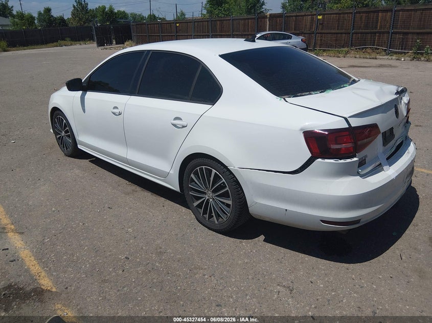 2016 Volkswagen Jetta VIN 3VWD17AJ2GM413671 IAAI salvage auction — REAR END, Salvage (Colorado), sold $1,350 on 2026-07-26 (photo 3)
