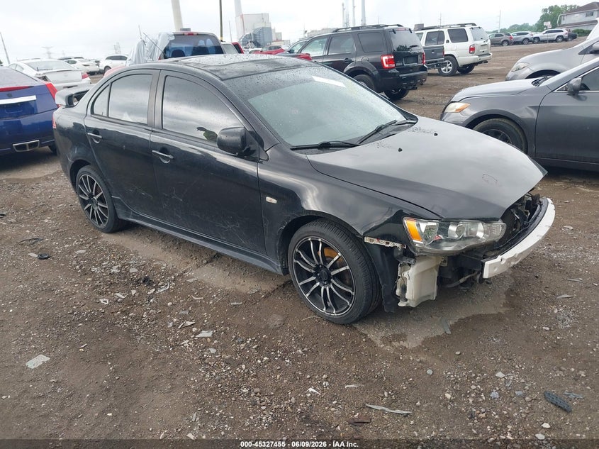 2009 Mitsubishi Lancer VIN JA3AU86W89U011593 IAAI salvage auction — FRONT END, Clear (Indiana), sold $350 on 2026-07-22 (photo 1)