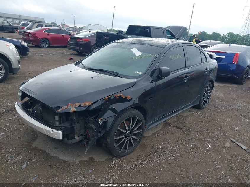 2009 Mitsubishi Lancer VIN JA3AU86W89U011593 IAAI salvage auction — FRONT END, Clear (Indiana), sold $350 on 2026-07-22 (photo 2)