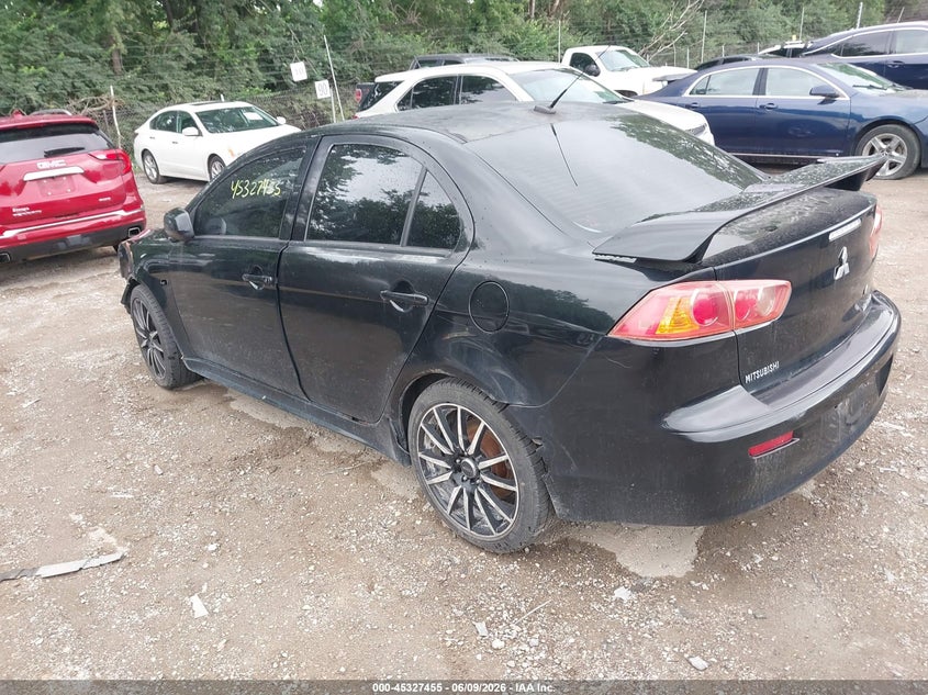 2009 Mitsubishi Lancer VIN JA3AU86W89U011593 IAAI salvage auction — FRONT END, Clear (Indiana), sold $350 on 2026-07-22 (photo 3)