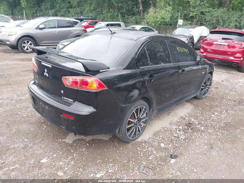 2009 Mitsubishi Lancer VIN JA3AU86W89U011593 IAAI salvage auction — FRONT END, Clear (Indiana), sold $350 on 2026-07-22 (photo 4)