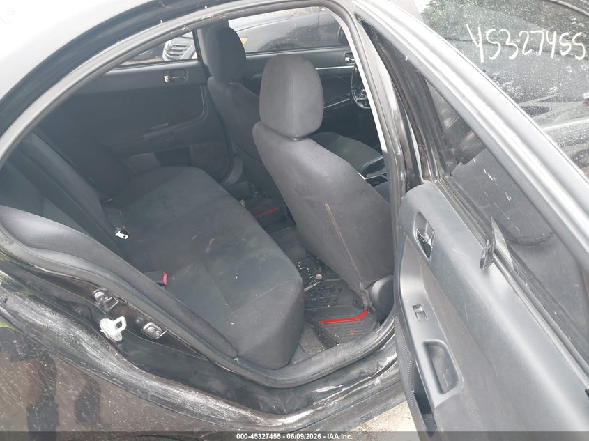2009 Mitsubishi Lancer VIN JA3AU86W89U011593 IAAI salvage auction — FRONT END, Clear (Indiana), sold $350 on 2026-07-22 (photo 8)