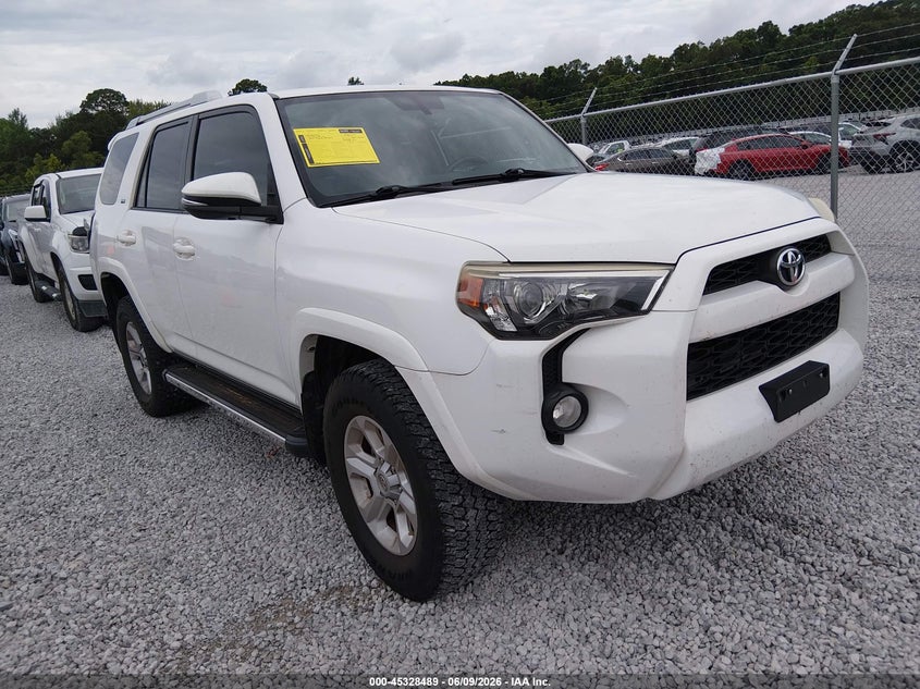 2016 Toyota 4runner VIN JTEBU5JR2G5388493 IAAI salvage auction — REAR END, Salvage (Alabama), sold $11,400 on 2026-08-02 (photo 1)