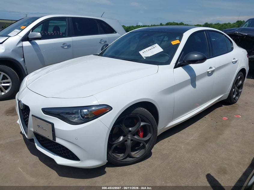 2021 Alfa romeo Giulia VIN ZARFANBN2M7643787 IAAI salvage auction — HAIL, Salvage (Ohio), sold $11,200 on 2026-07-28 (photo 2)