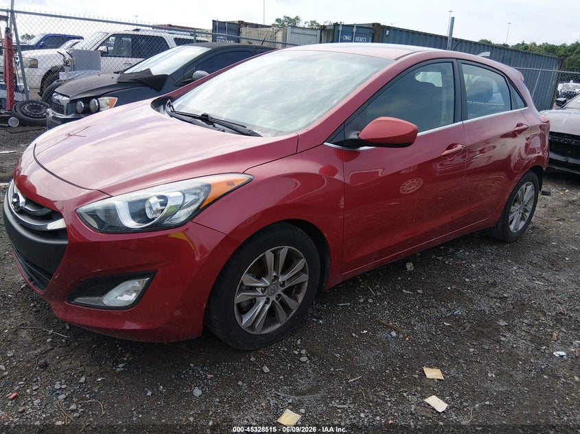 2014 Hyundai Elantra VIN KMHD35LH3EU172087 IAAI salvage auction — REAR END, Salvage Title, sold $575 on 2026-07-09 (photo 2)