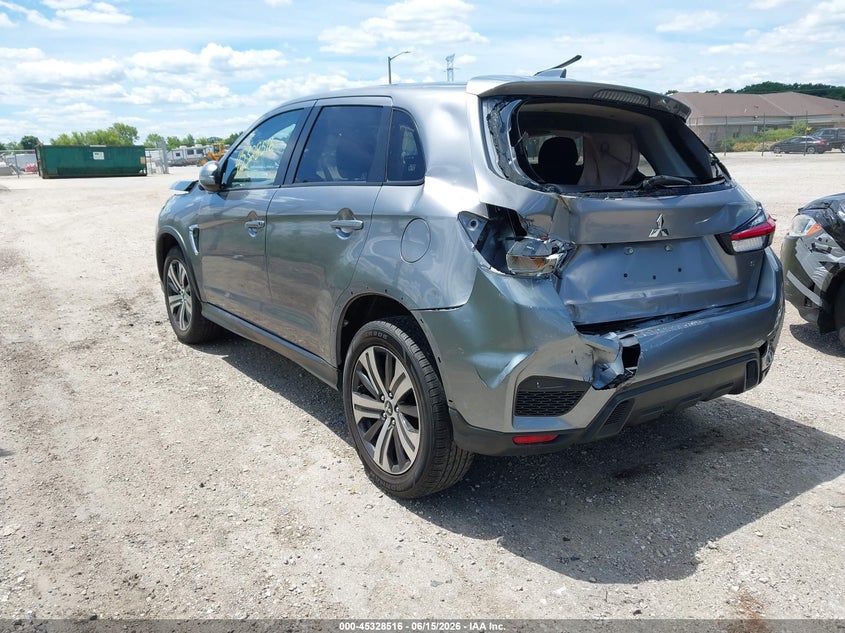 2020 Mitsubishi Outlander VIN JA4AR3AU0LU017174 IAAI salvage auction — FRONT & REAR, Salvage (Arizona), sold $1,000 on 2026-07-14 (photo 3)