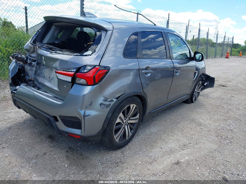 2020 Mitsubishi Outlander VIN JA4AR3AU0LU017174 IAAI salvage auction — FRONT & REAR, Salvage (Arizona), sold $1,000 on 2026-07-14 (photo 4)