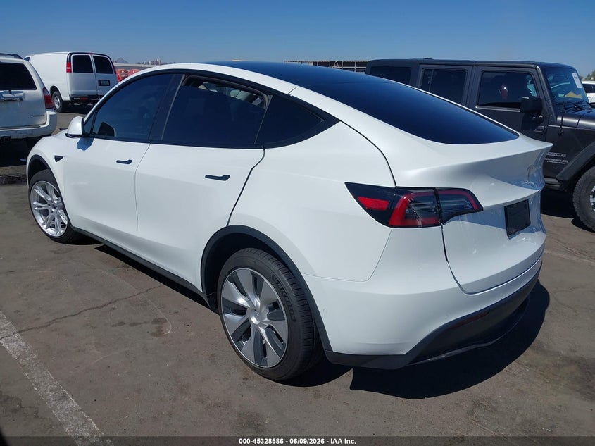 2022 Tesla Model y VIN 7SAYGDEE8NF449299 IAAI salvage auction — RIGHT SIDE, Salvage (Arizona), sold $6,100 on 2026-07-28 (photo 3)