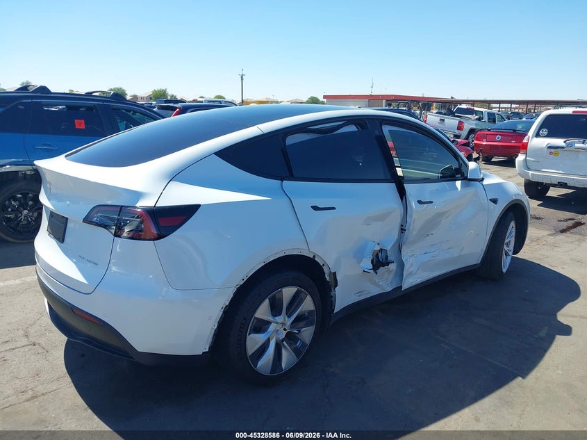 2022 Tesla Model y VIN 7SAYGDEE8NF449299 IAAI salvage auction — RIGHT SIDE, Salvage (Arizona), sold $6,100 on 2026-07-28 (photo 6)