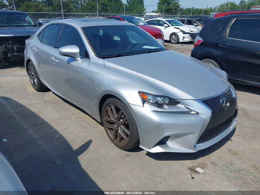 2014 Lexus Is VIN JTHBF1D29E5043480 IAAI salvage auction — REAR END, Salvage (Idaho), sold $8,300 on 2026-07-13 (photo 1)