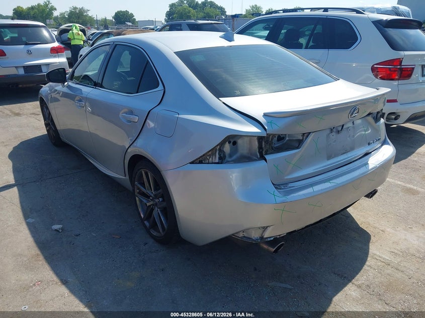 2014 Lexus Is VIN JTHBF1D29E5043480 IAAI salvage auction — REAR END, Salvage (Idaho), sold $8,300 on 2026-07-13 (photo 3)