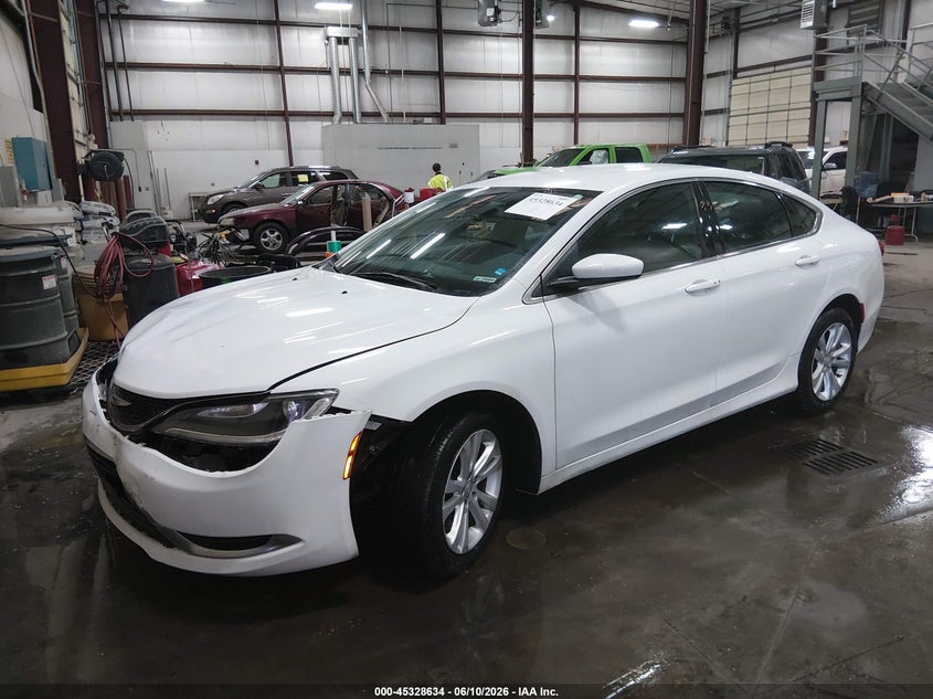2015 Chrysler 200 VIN 1C3CCCAB1FN702026 IAAI salvage auction — FRONT END, Salvage (Idaho), sold $1,100 on 2026-07-10 (photo 2)