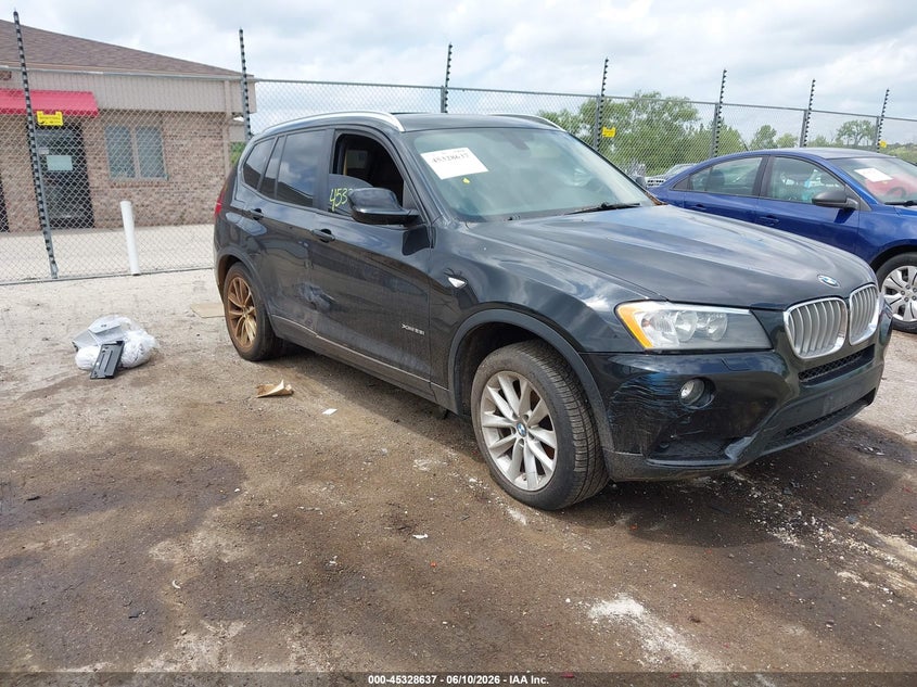 2014 BMW X3 VIN 5UXWX9C52E0D34542 IAAI salvage auction — LEFT SIDE, Junk Bill Of Sale Mv2459 (Wisconsin), sold $400 on 2026-07-07 (photo 1)