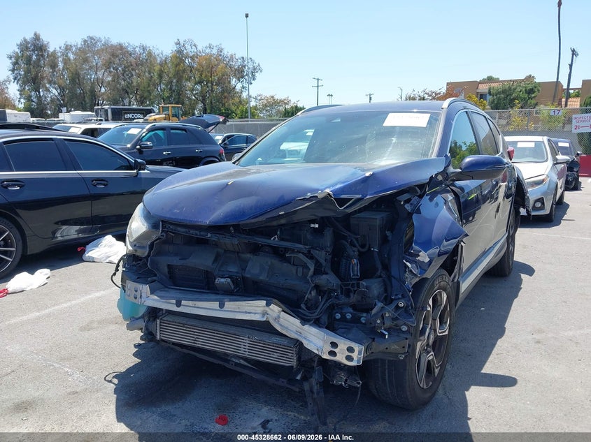 2017 Honda Cr-v VIN 2HKRW1H93HH517628 IAAI salvage auction — FRONT END, Salvage Title, sold $3,250 on 2026-07-11 (photo 2)