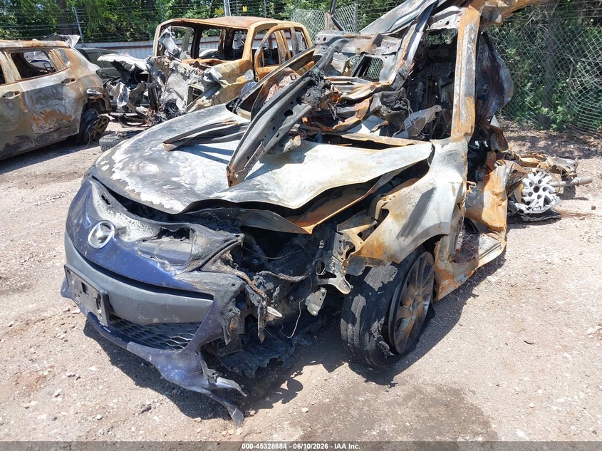 2012 Mazda 3 VIN JM1BL1V72C1627535 IAAI salvage auction — BURN, Salvage Title, sold $25 on 2026-07-22 (photo 2)